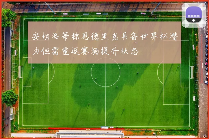 安切洛蒂称恩德里克具备世界杯潜力但需重返赛场提升状态